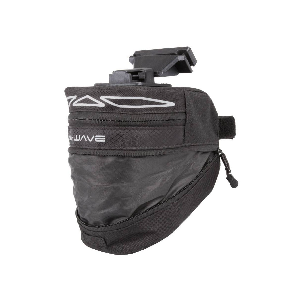 Bolsa de sillín para bicicleta impermeable mediana negra M-wave