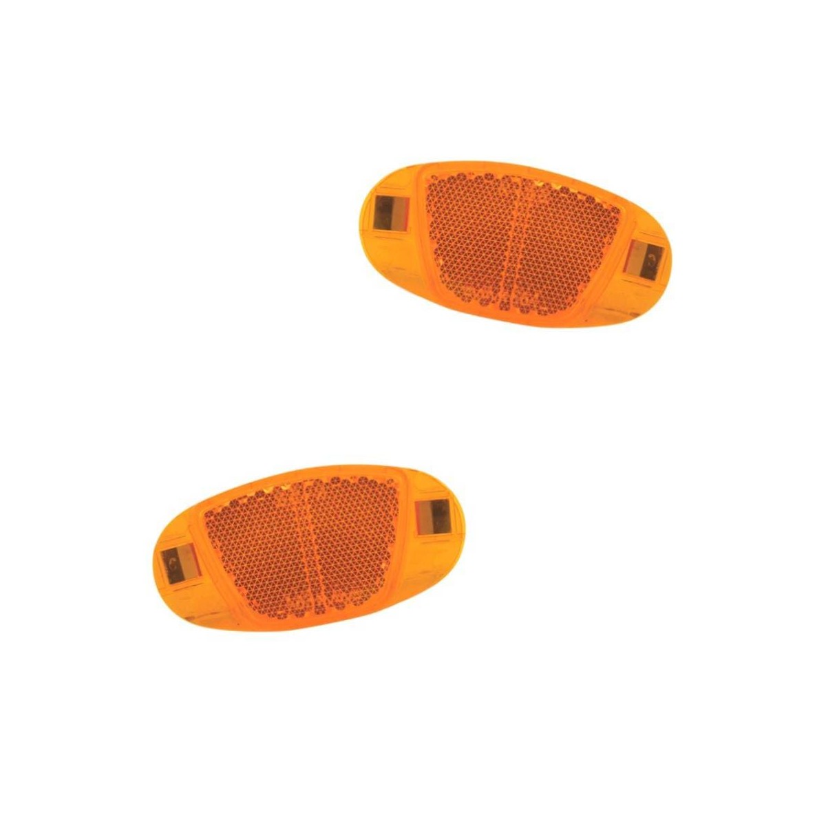 Reflector para rueda naranja de 60mm de lardo y 35 mm de ancho (incluye el par).